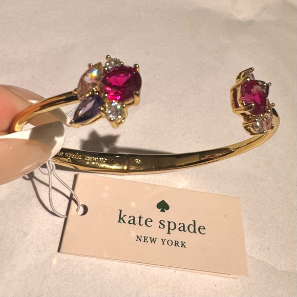 NWT Kate Spade Little Gem Hinged Cuff Bracelet - Picture 5 of 7